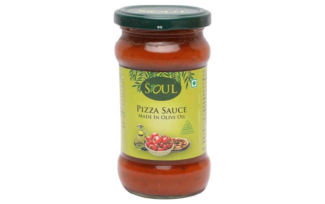 Soul Pizza Sauce - Made In Olive Oil   Glass Jar  285 grams